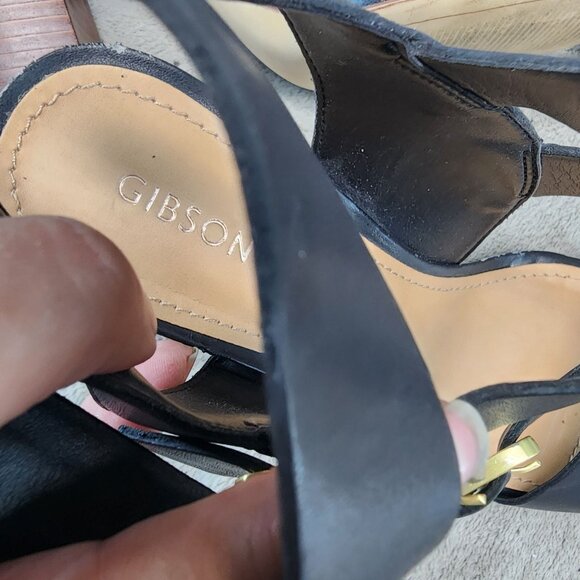 Gibson Latimer Shoes Womens Size 7.5 Sharlie Black Block Heel Sandals *Read* - Picture 12 of 15